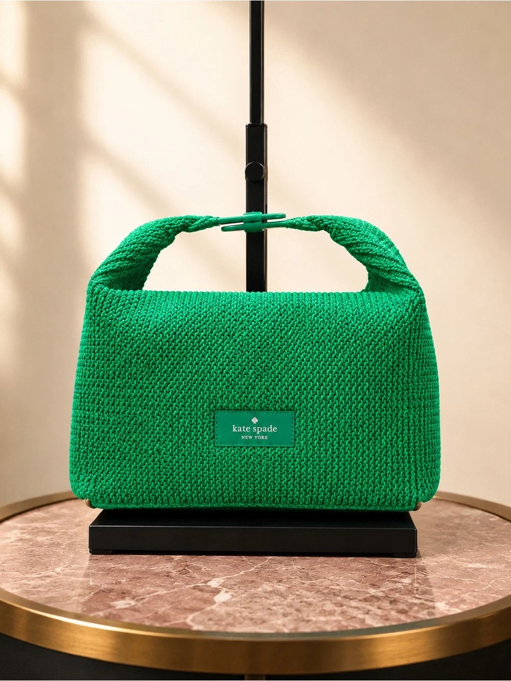 NWOT Kate Spade Green Cosmetic Pouch Makeup Bag Travel Toiletry Organizer