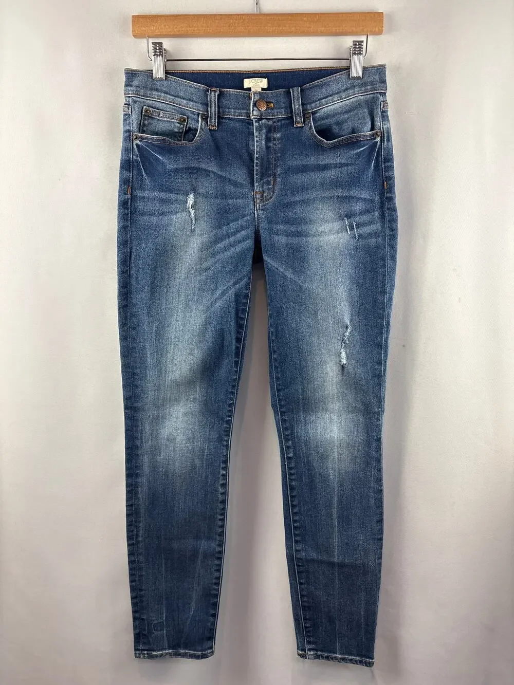 Women’s J.Crew Size 28 Medium Wash Blue Skinny Jeans