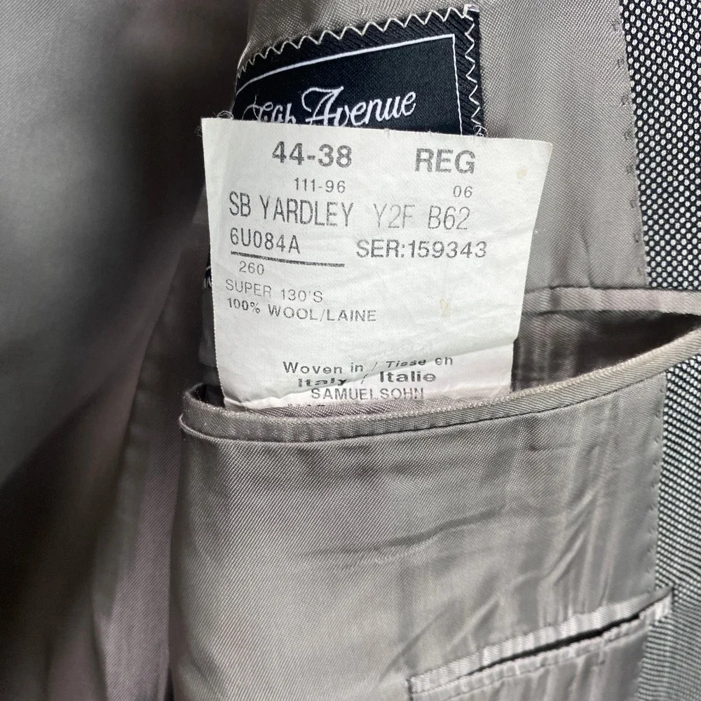 Samuelsohn fabric closure weight