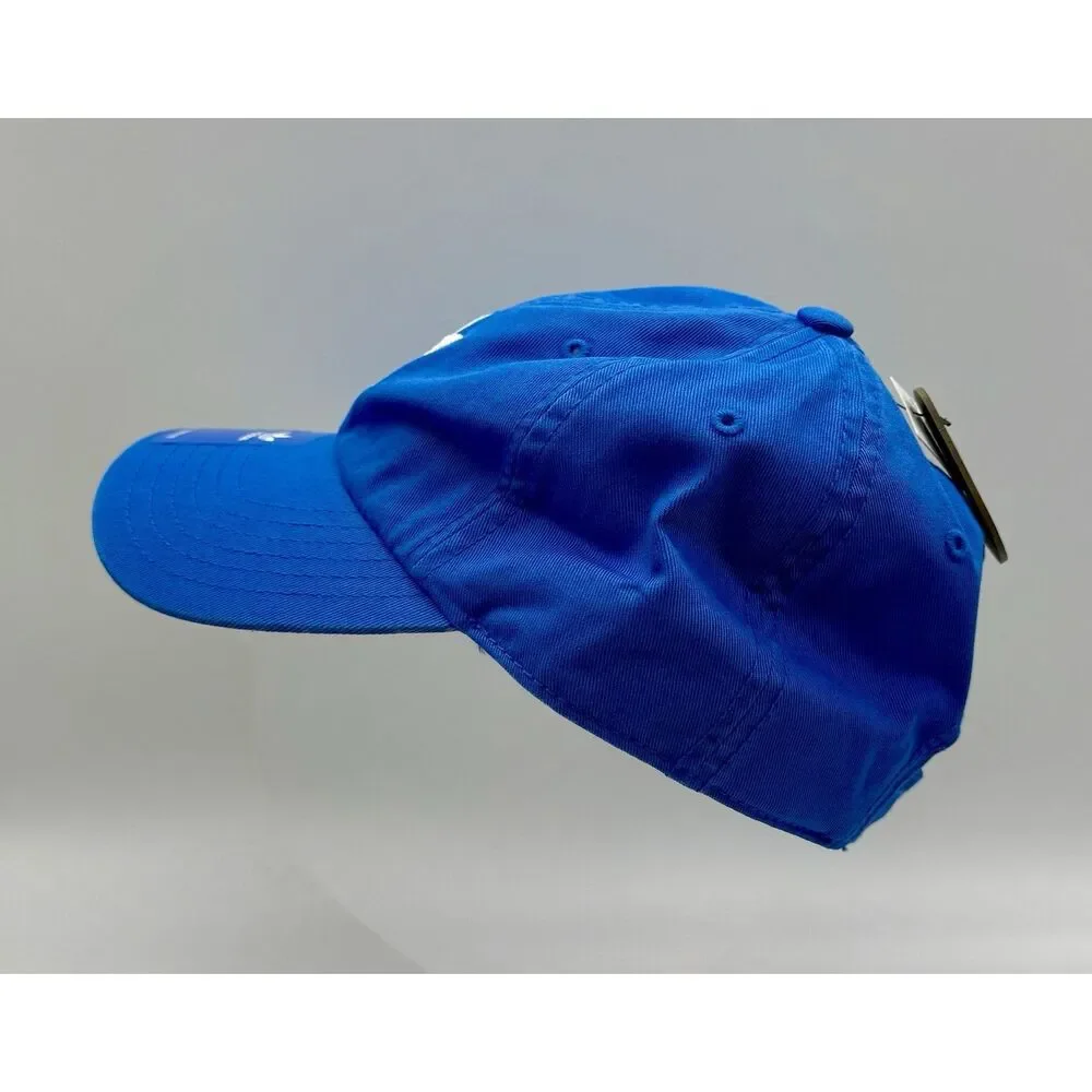 Adidas Youth Washed Relaxed Strapback Cap Hat Blue White New With Tags‎