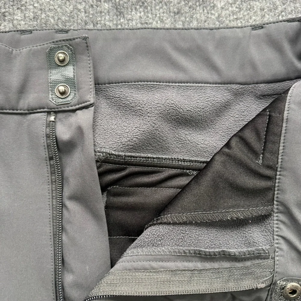 CNTRITION‎ Pants Men's 38W 30L Gray Softshell Fleece Water Resistant Hiking
