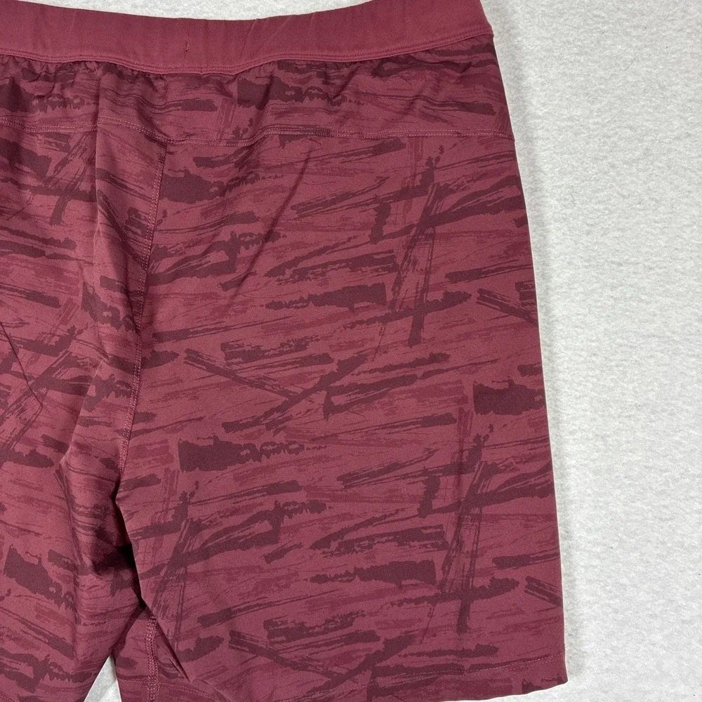 Public Rec Mens Flex Shorts Lined 40 Maroon Camo 7
