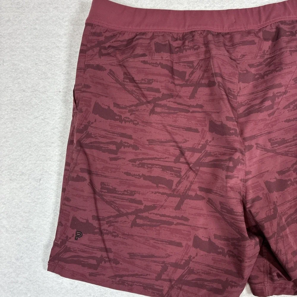 Public Rec Mens Flex Shorts Lined 40 Maroon Camo 7