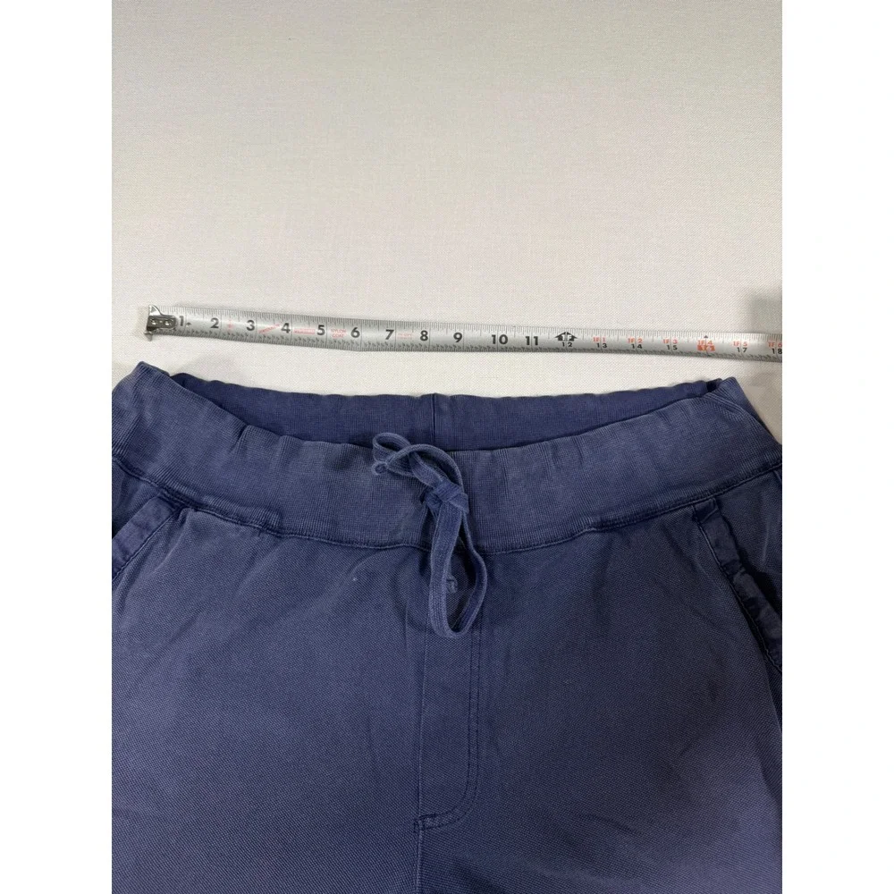 Polo Ralph Lauren Mens Navy Blue Cotton Jersey Knit Shorts Large Yellow Pony