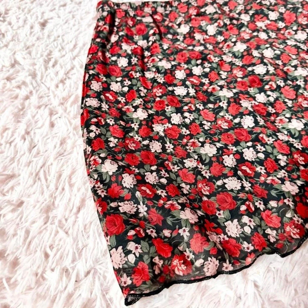 SHEIN floral mesh