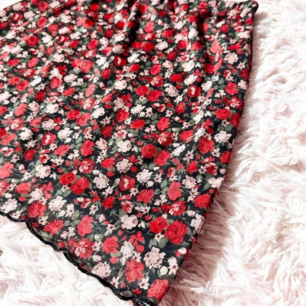SHEIN floral mesh