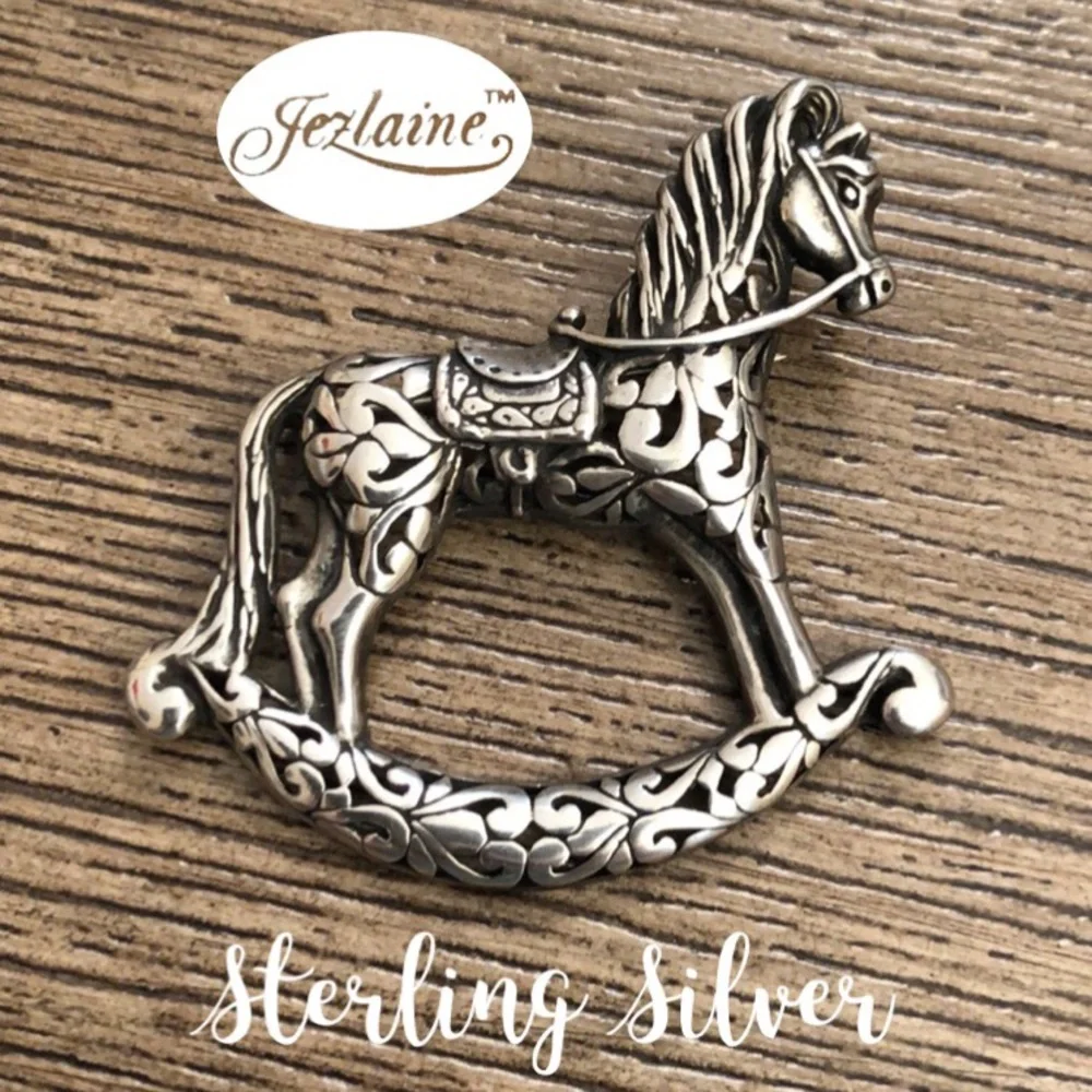 Jezlaine Sterling Silver Filigree Rocking Horse