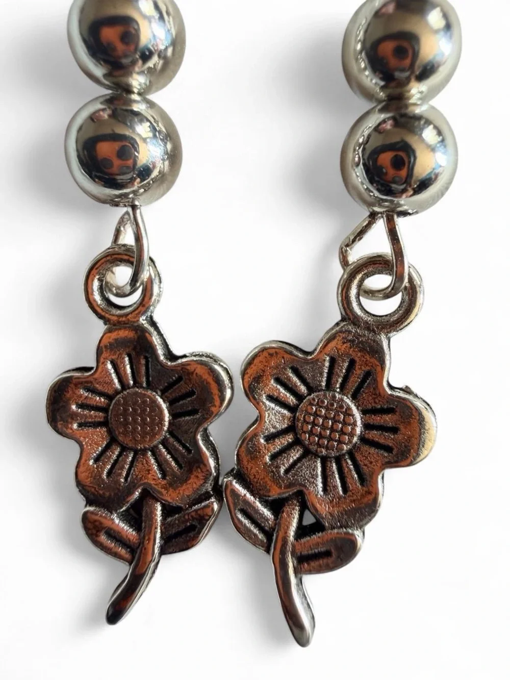 Hand Crafted handmade silver‑tone