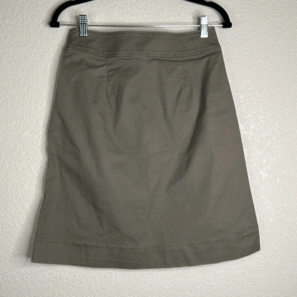 Tomas Maier for Uniqlo Olive Denim Skirt With Pockets‎ Size 2