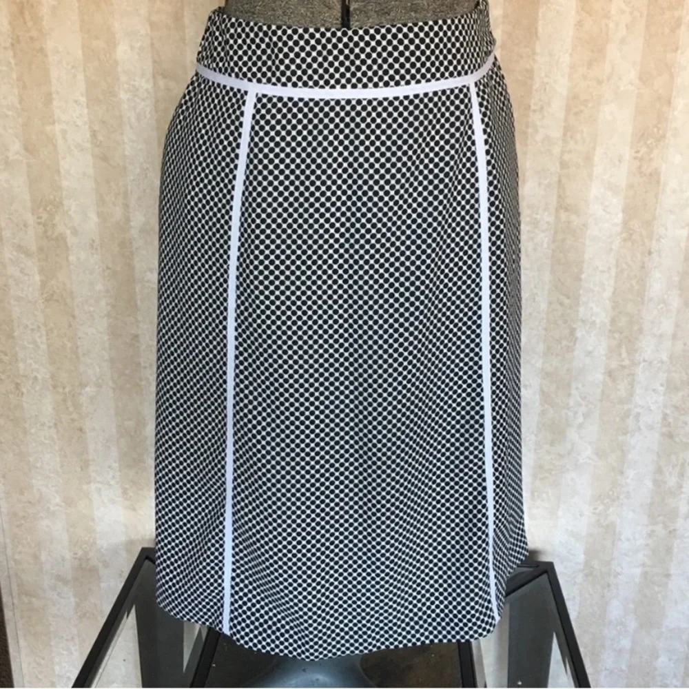 Jones‎ Wear Ribbon Trimmed Polyester Skirt