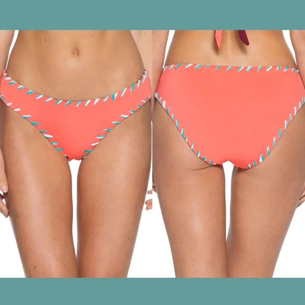 NWT Becca Reversible Camille Hipster Bikini Bottom [SZ Large‎ ]