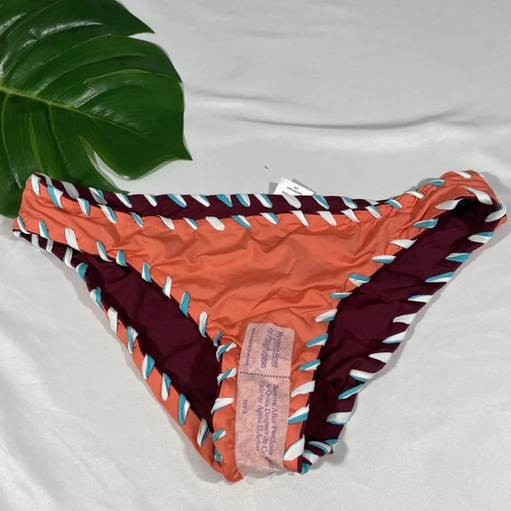 NWT Becca Reversible Camille Hipster Bikini Bottom [SZ Large‎ ]