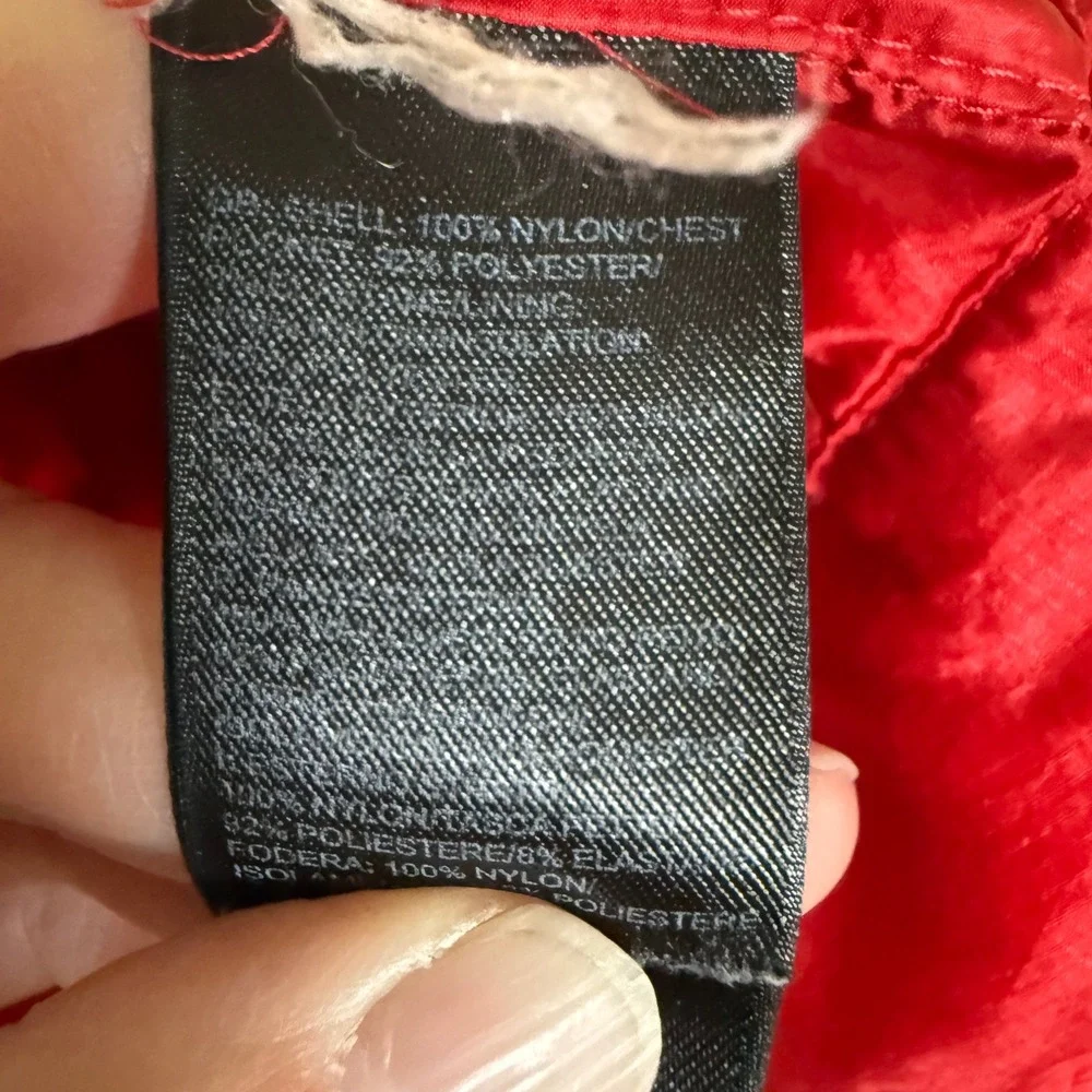 The‎ North Face Thermoball Red Quilted Half Zip Pullover Jacket Men's XXL