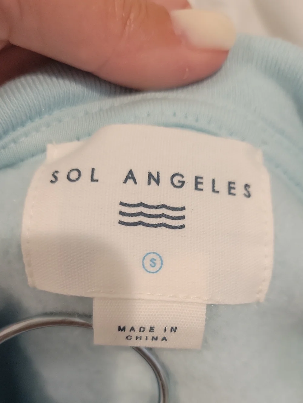 Sol Angeles Maui Men's Pullover Hoodie in Sea Glass Size S