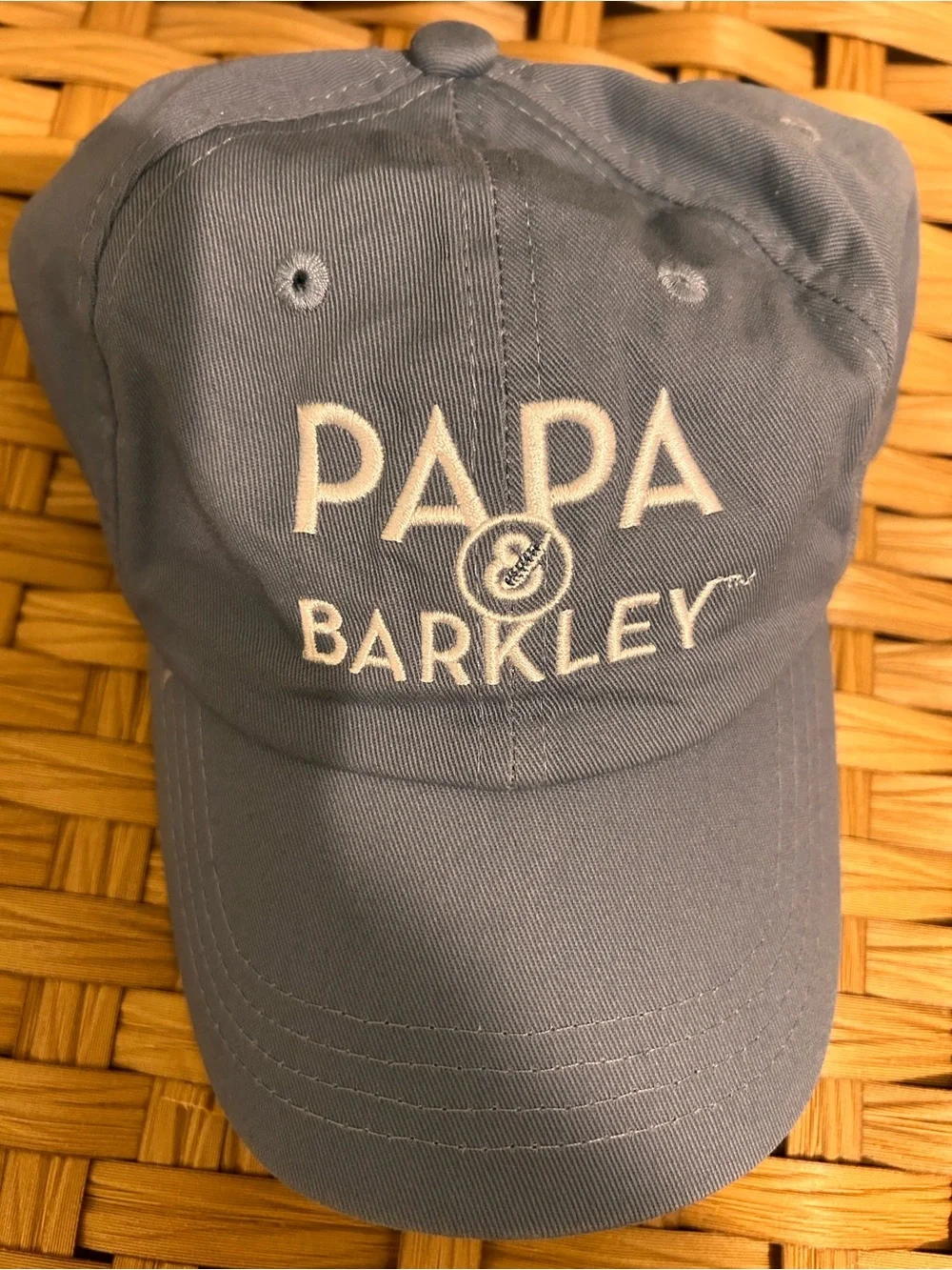 Papa & Barkley Embroidered Dad Cap - Slate Blue