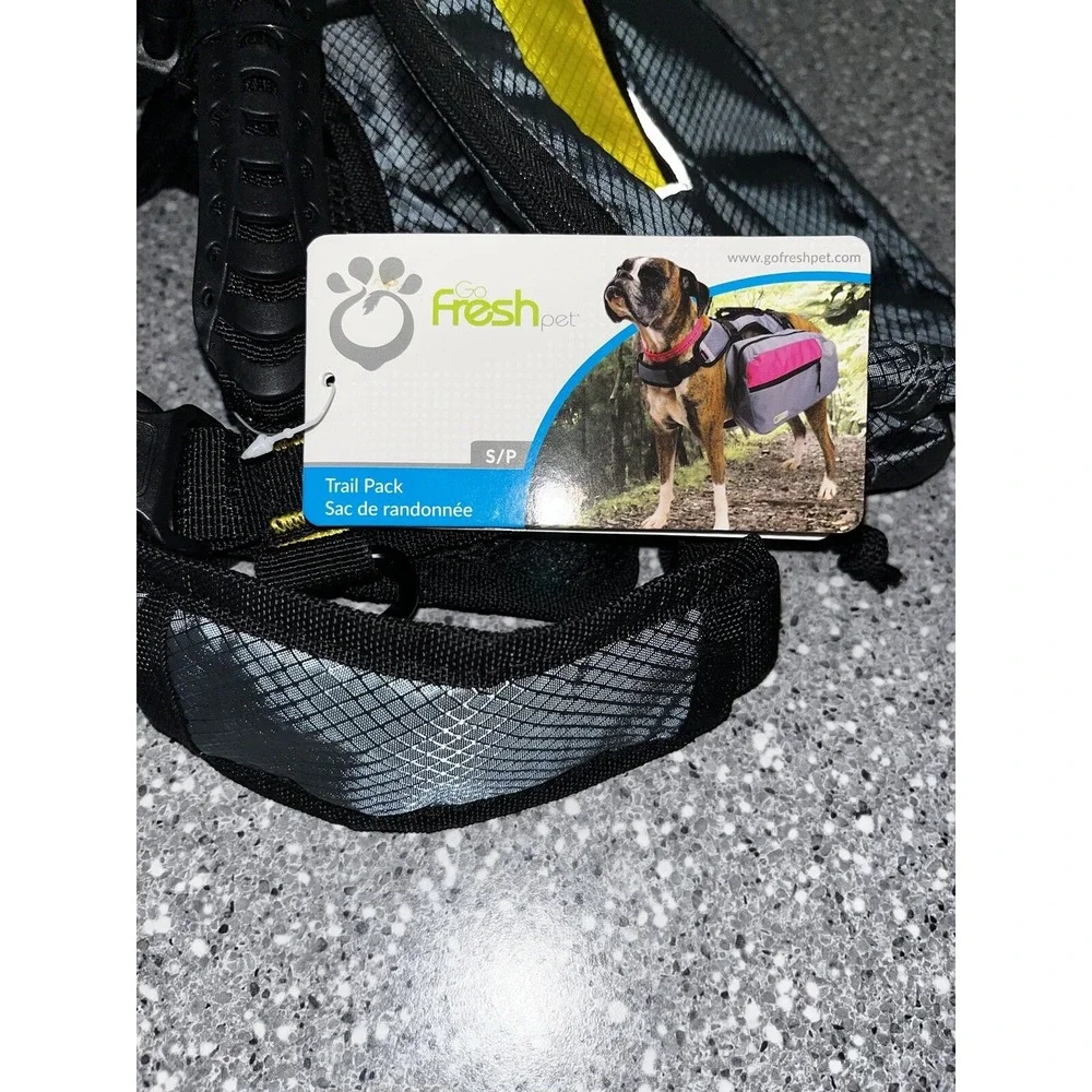 NWT- Dog Harness Go Fresh Pet Trail‎ Pack  Size Small- Yellow And Grey