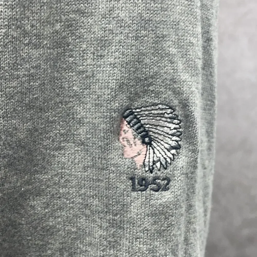 Greg Norman 1/4 Zip Pull Over Men 2XL Grey Cotton Blend Indian Valley Golf Lined