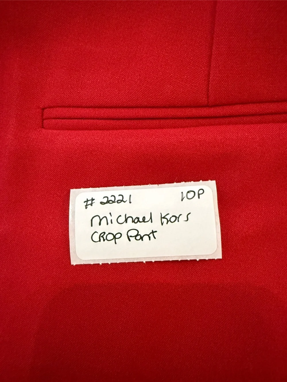Michael Kors bright red