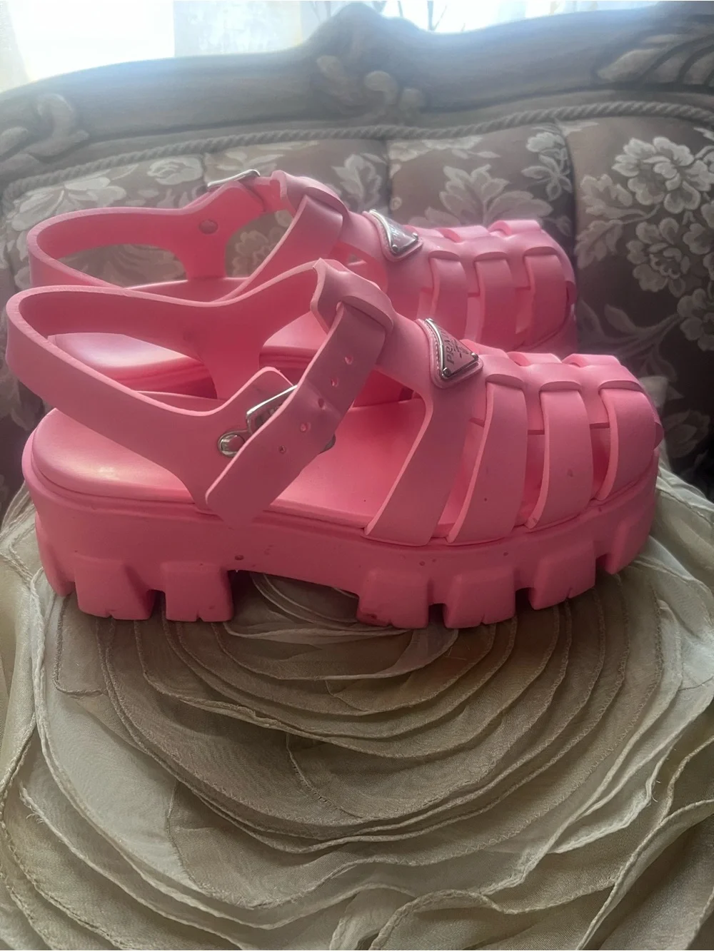 Prada vibrant bubblegum