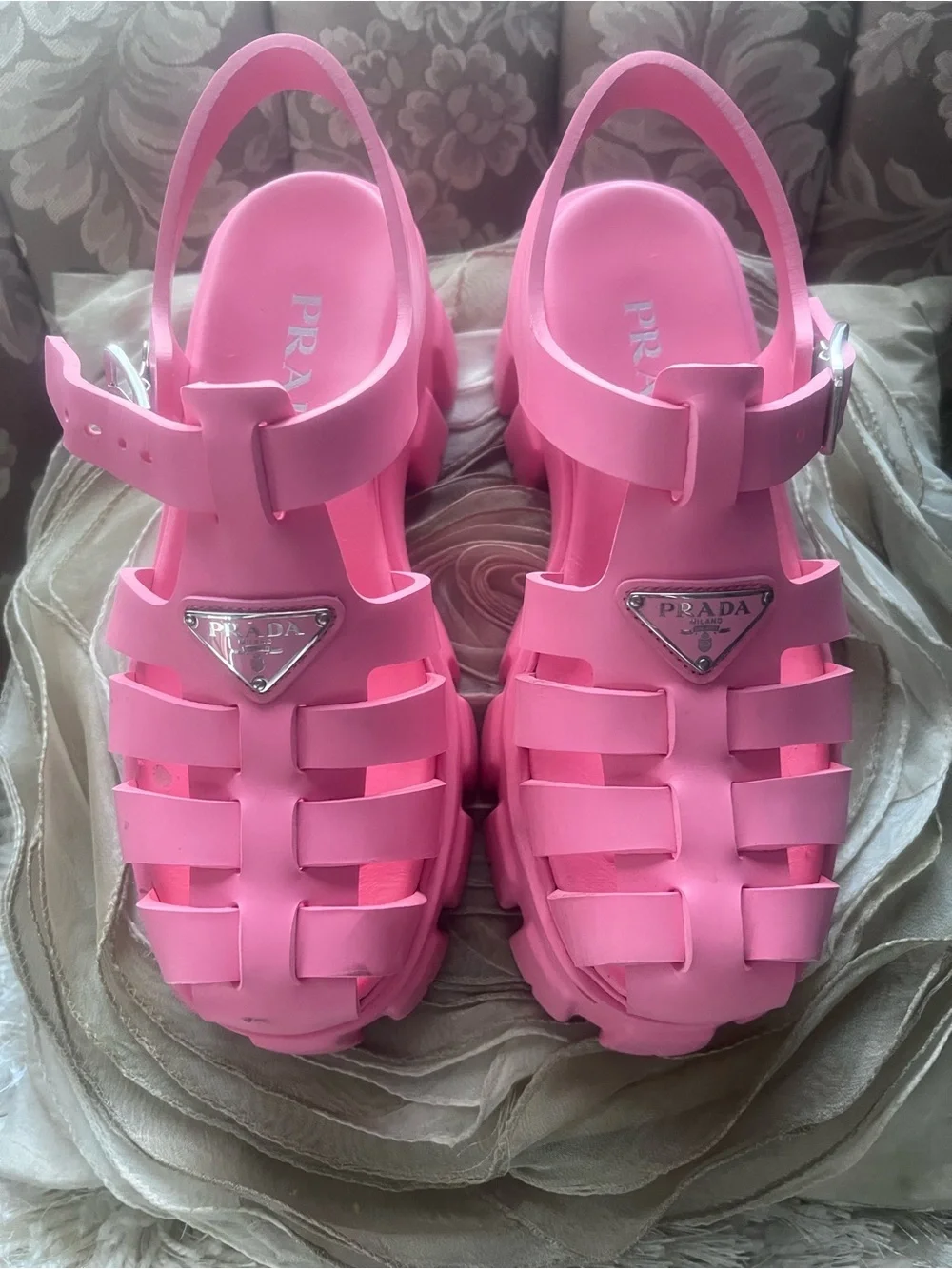 Prada vibrant bubblegum
