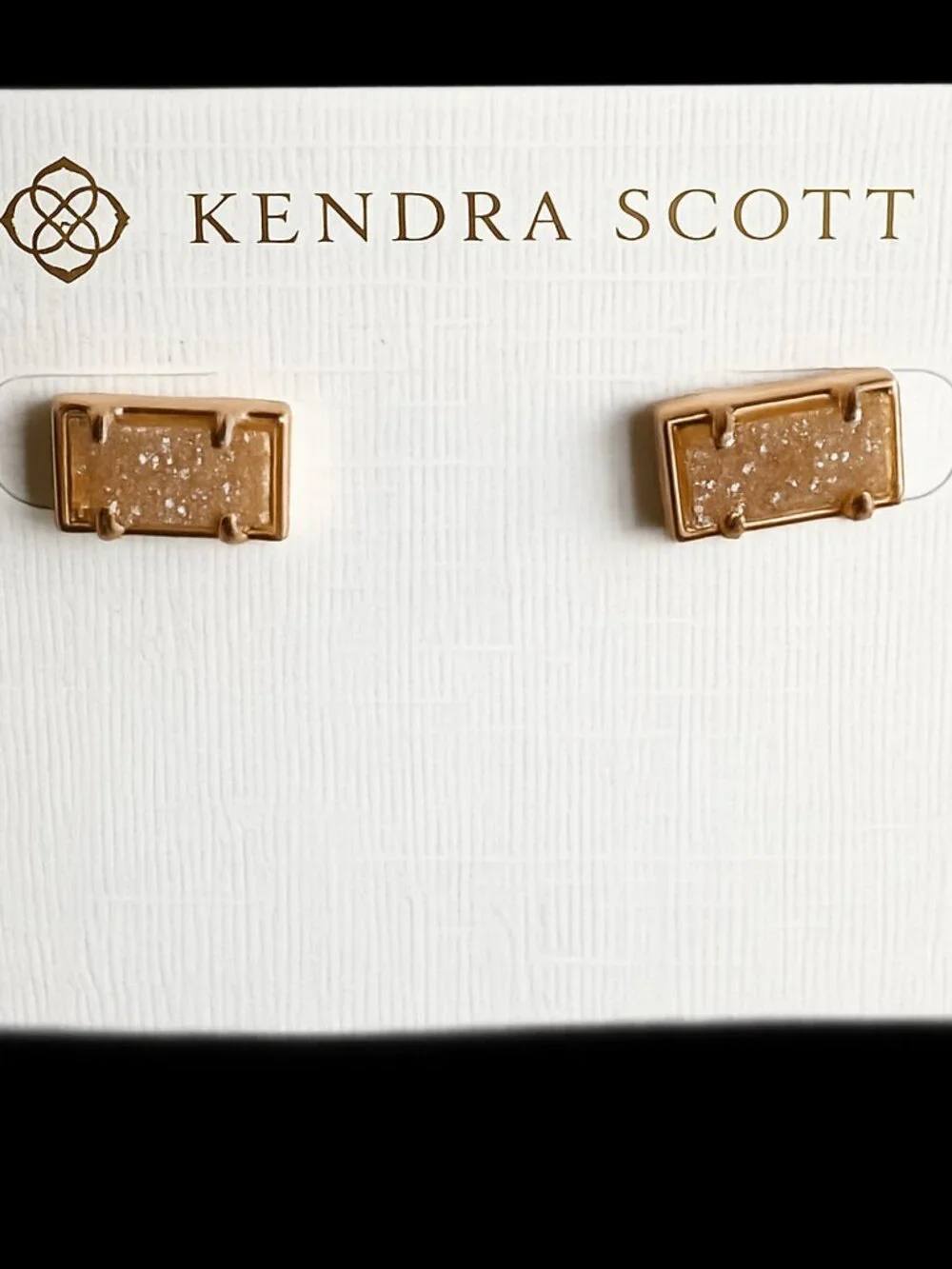 Kendra Scott Rose Gold Drusy Paola Earrings