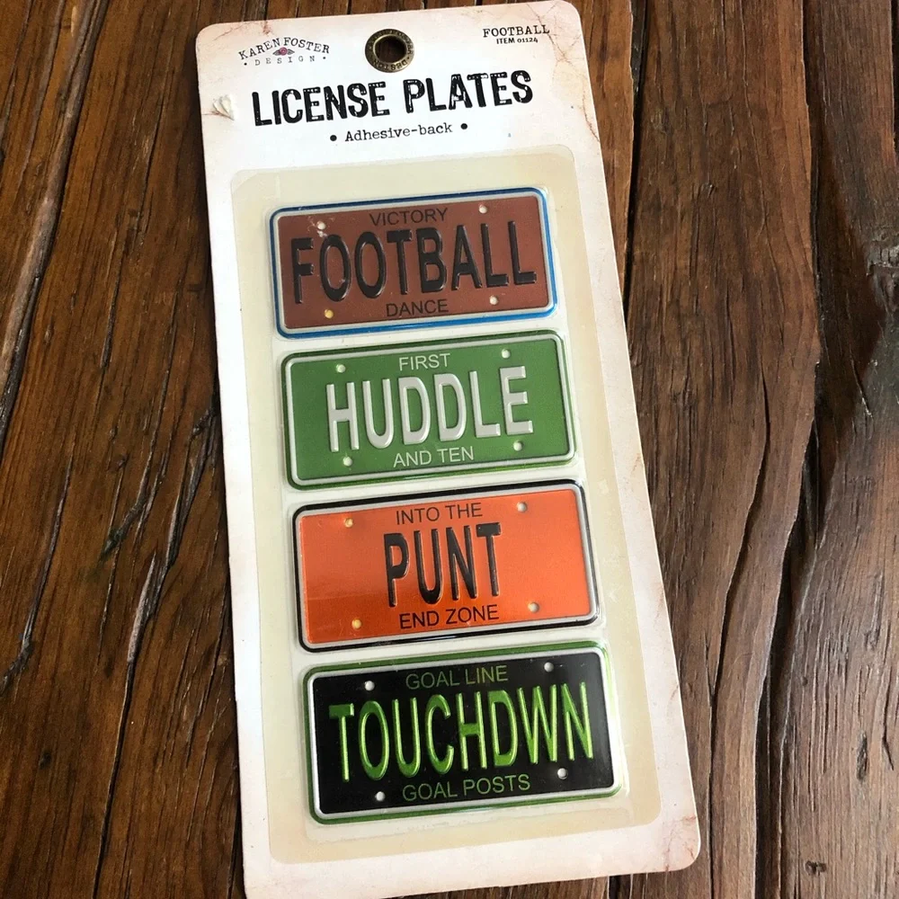 Football Themed Scrapbook 8” x 8” and Sticker Bundle