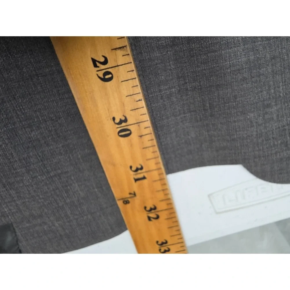 Alfani‎ Blazer Mens 44 Gray Sports Coat jacket 3 Button Notch Lapel Ventless