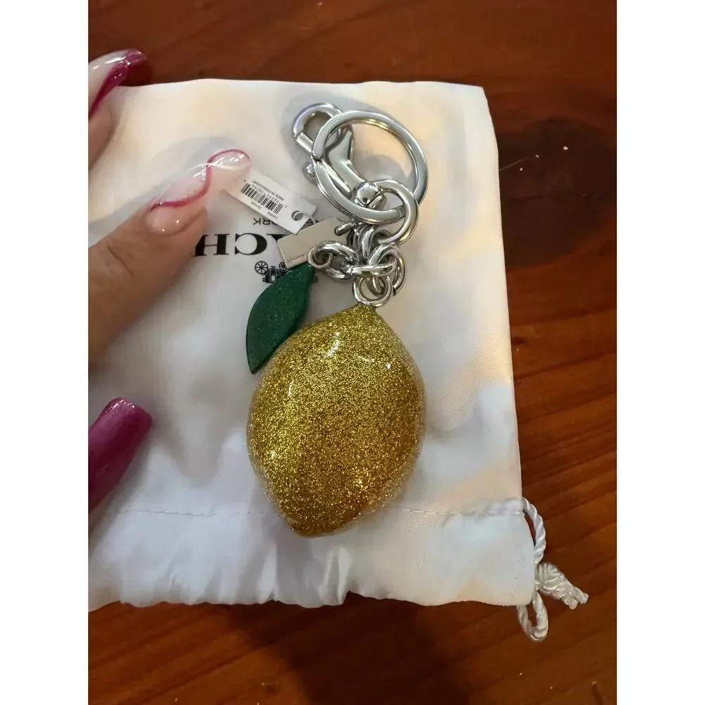 Coach glittery charm bag