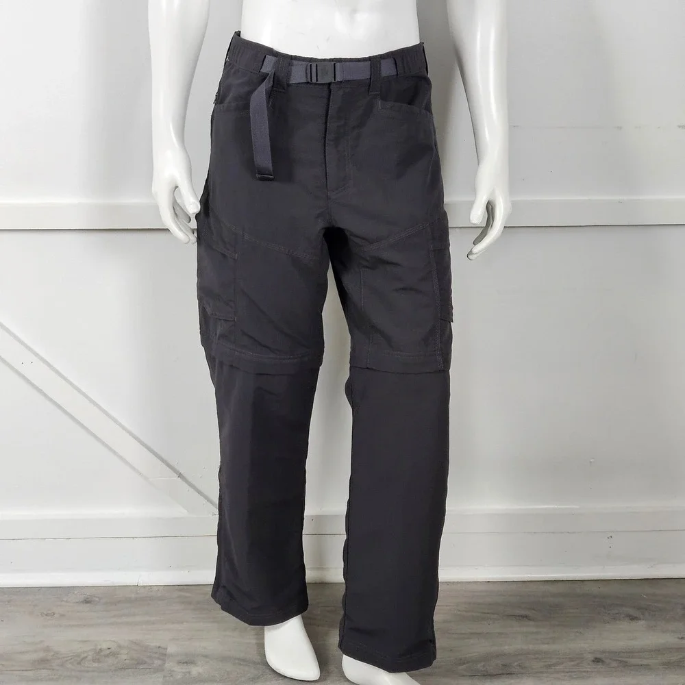 The North Face Mens Paramount Convertible Hiking Cargo Pants Grey Medium