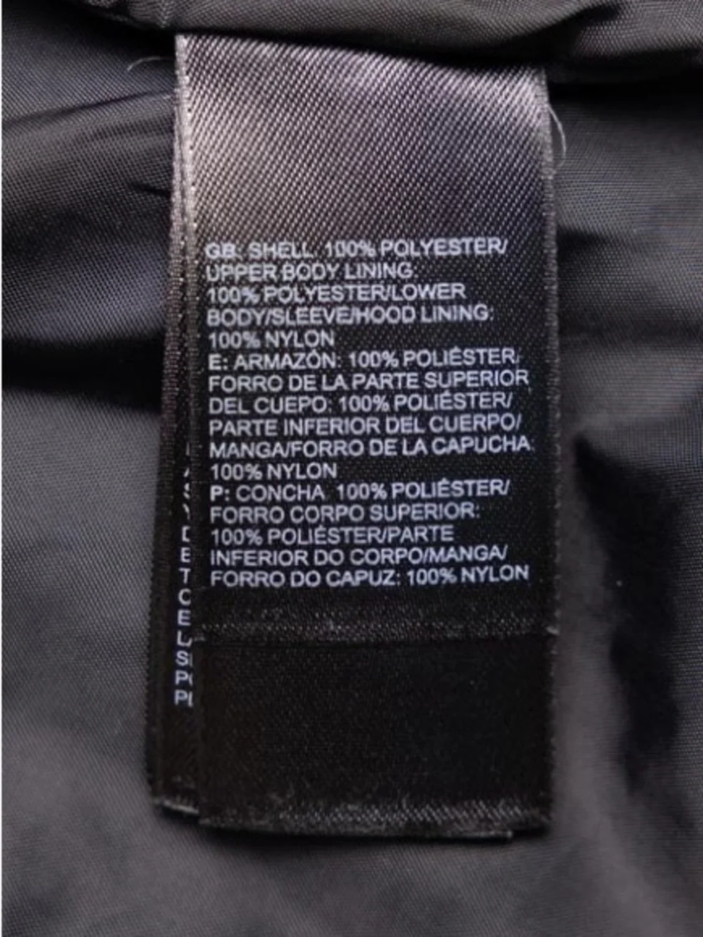 The North Face brand neatly