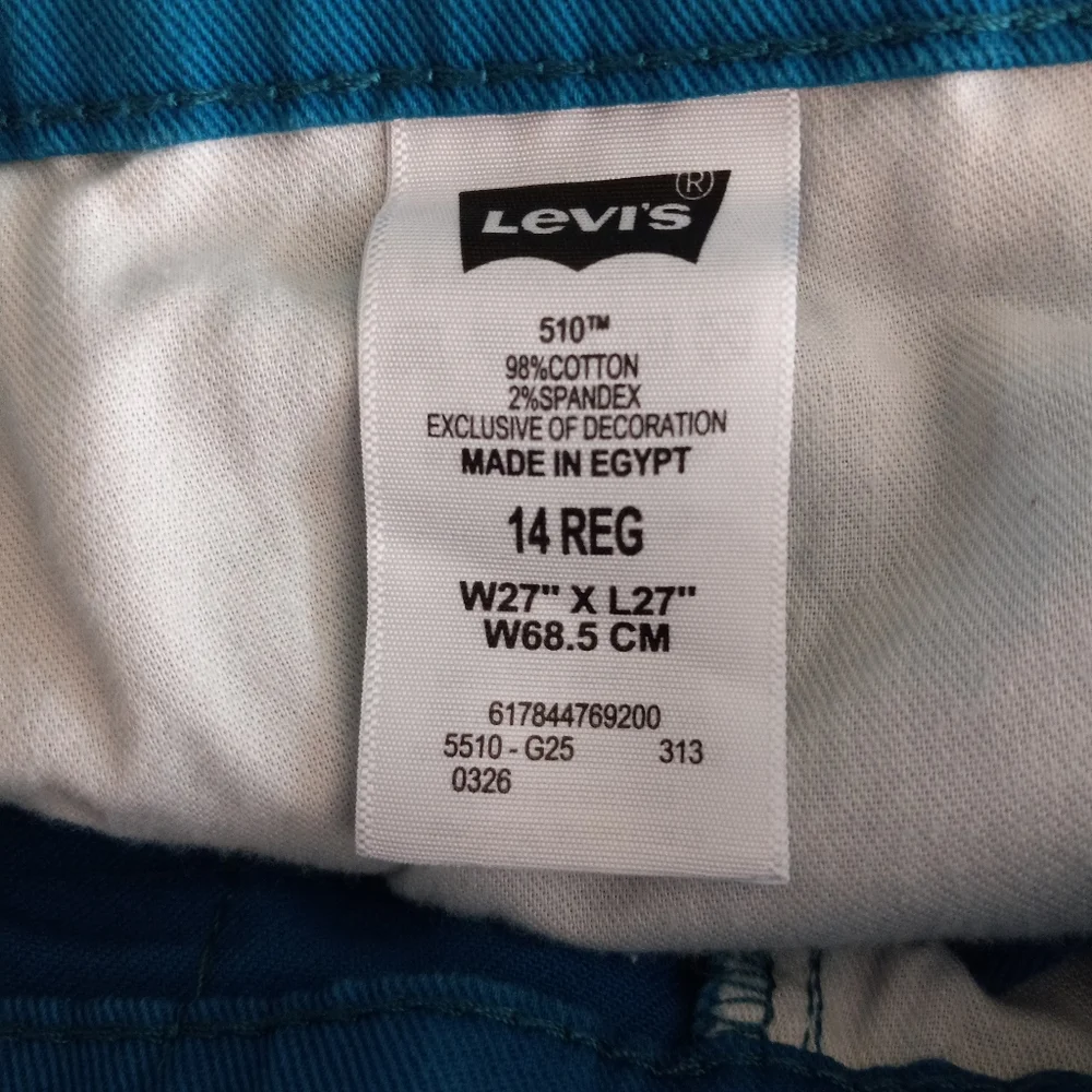 Levis 510 size