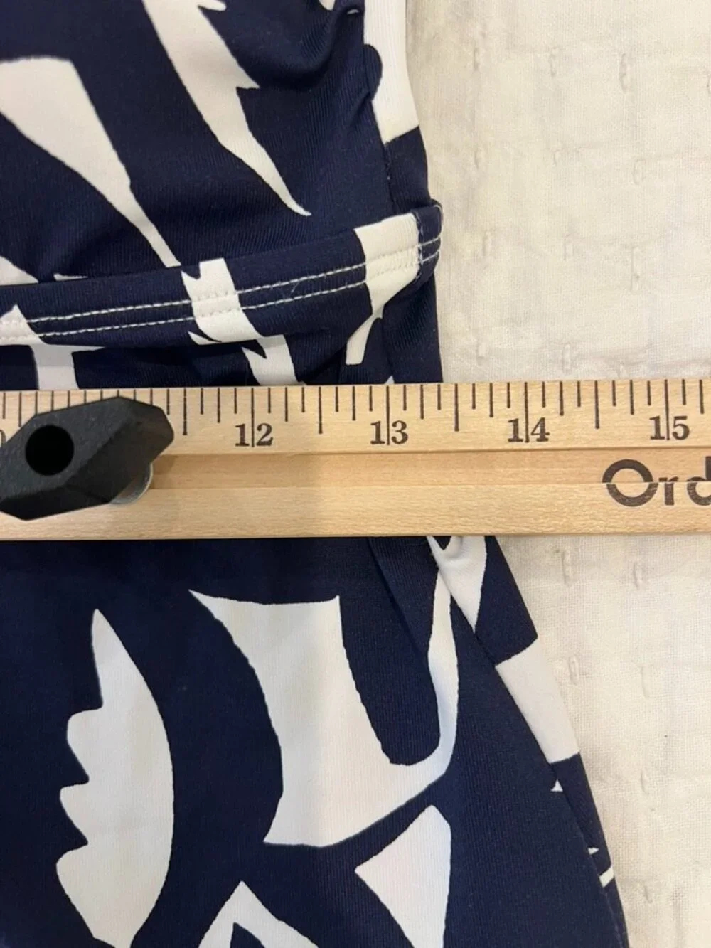 Tommy Bahama Swim Dress Extra Small Navy Halter Padded Cups Tropical Leaf Print