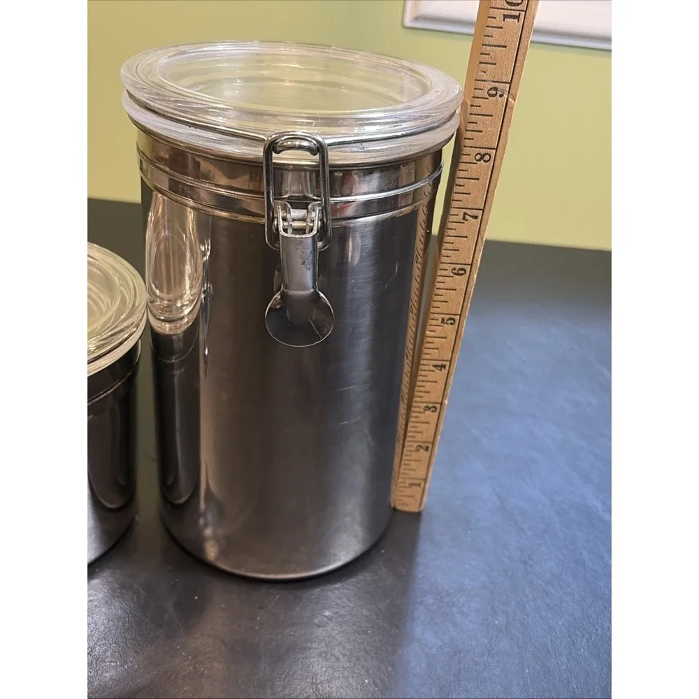 Stainless Steel Food Storage Containers (2) Durable Kitchen Accessories