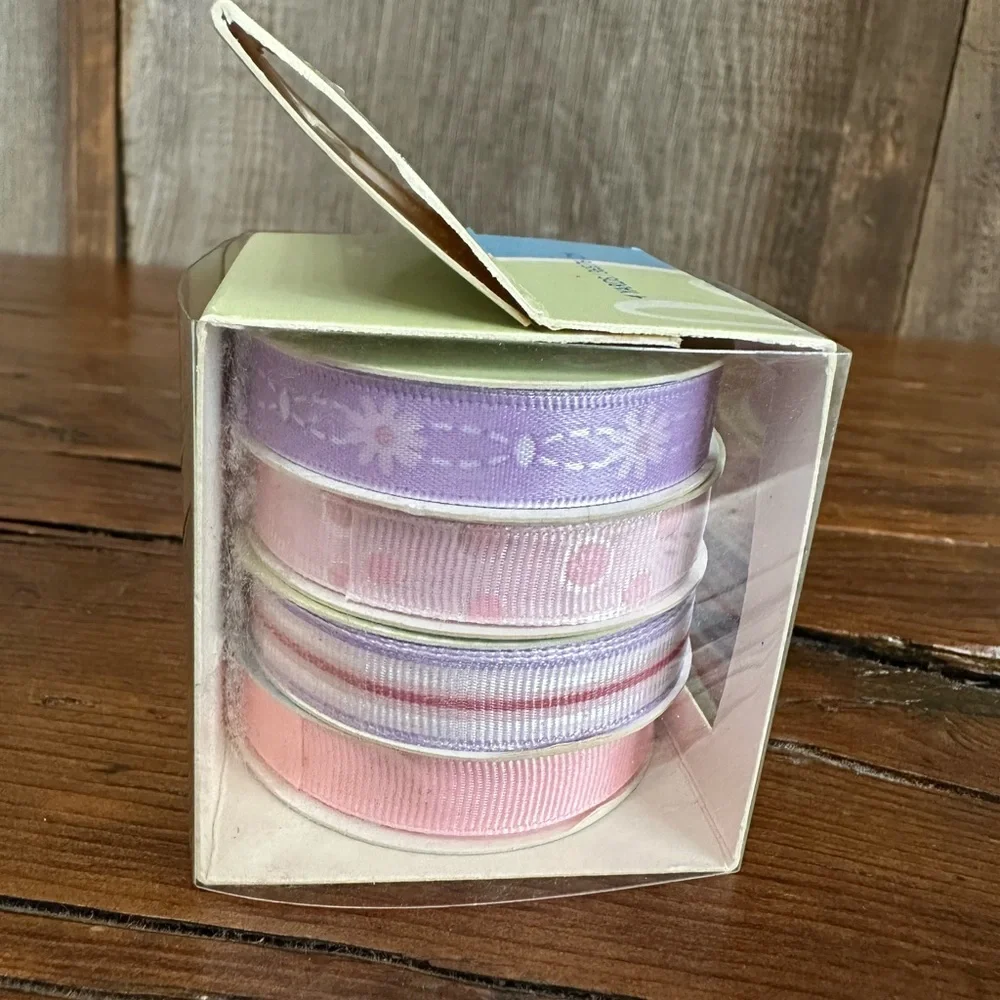 Daisy Hill Decorative Ribbon Baby Girl 912311 4 Yards Pink Purple
