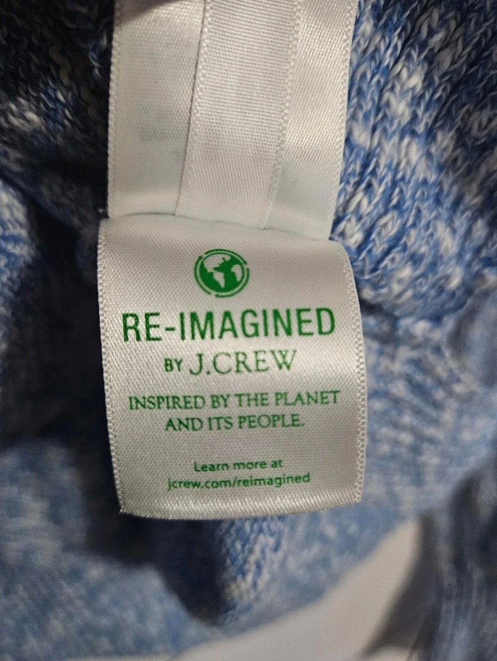 J. Crew Lightweight Beach Sweater in Marled Sky Blue, Size Medium