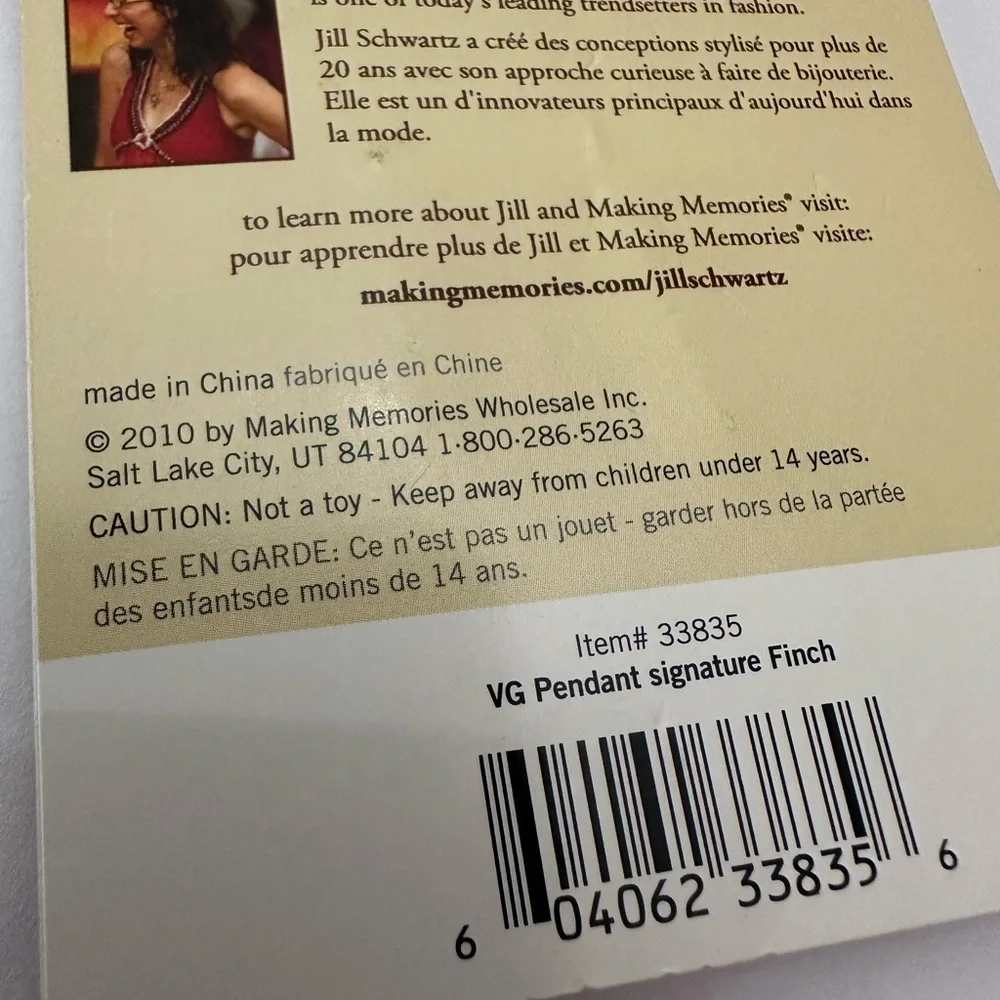 making memories pendant jill grove