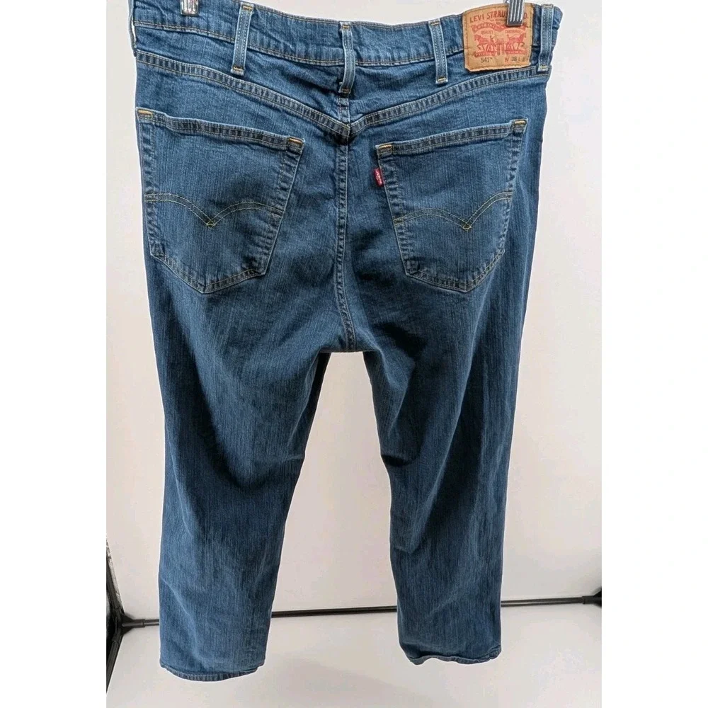 Levis 541 Jeans Mens 38x30 Blue Stretch Athletic Fit‎ Denim Straight Leg Pants