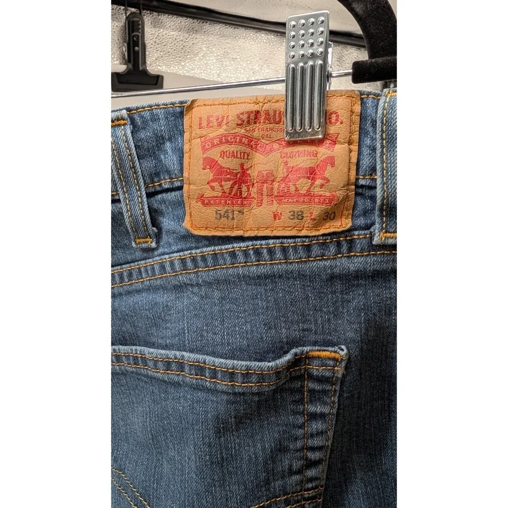 Levis 541 Jeans Mens 38x30 Blue Stretch Athletic Fit‎ Denim Straight Leg Pants