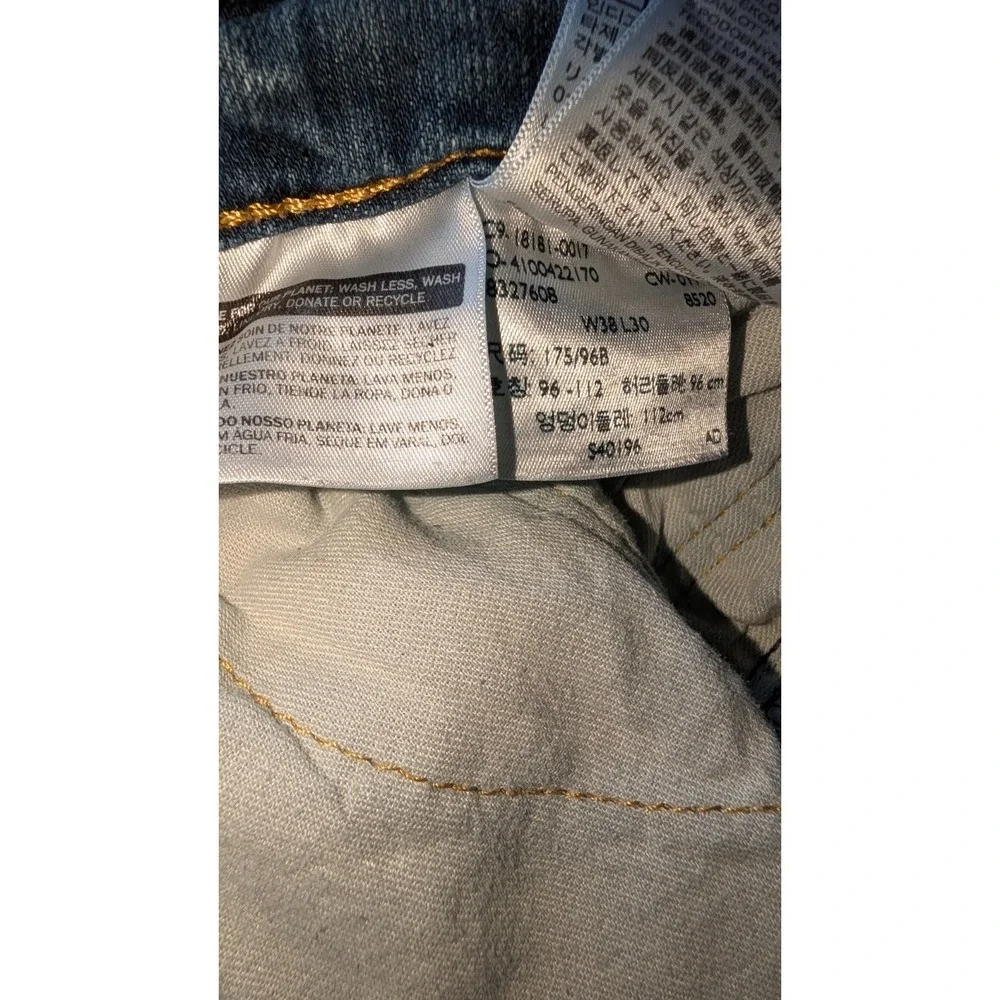 Levis 541 Jeans Mens 38x30 Blue Stretch Athletic Fit‎ Denim Straight Leg Pants