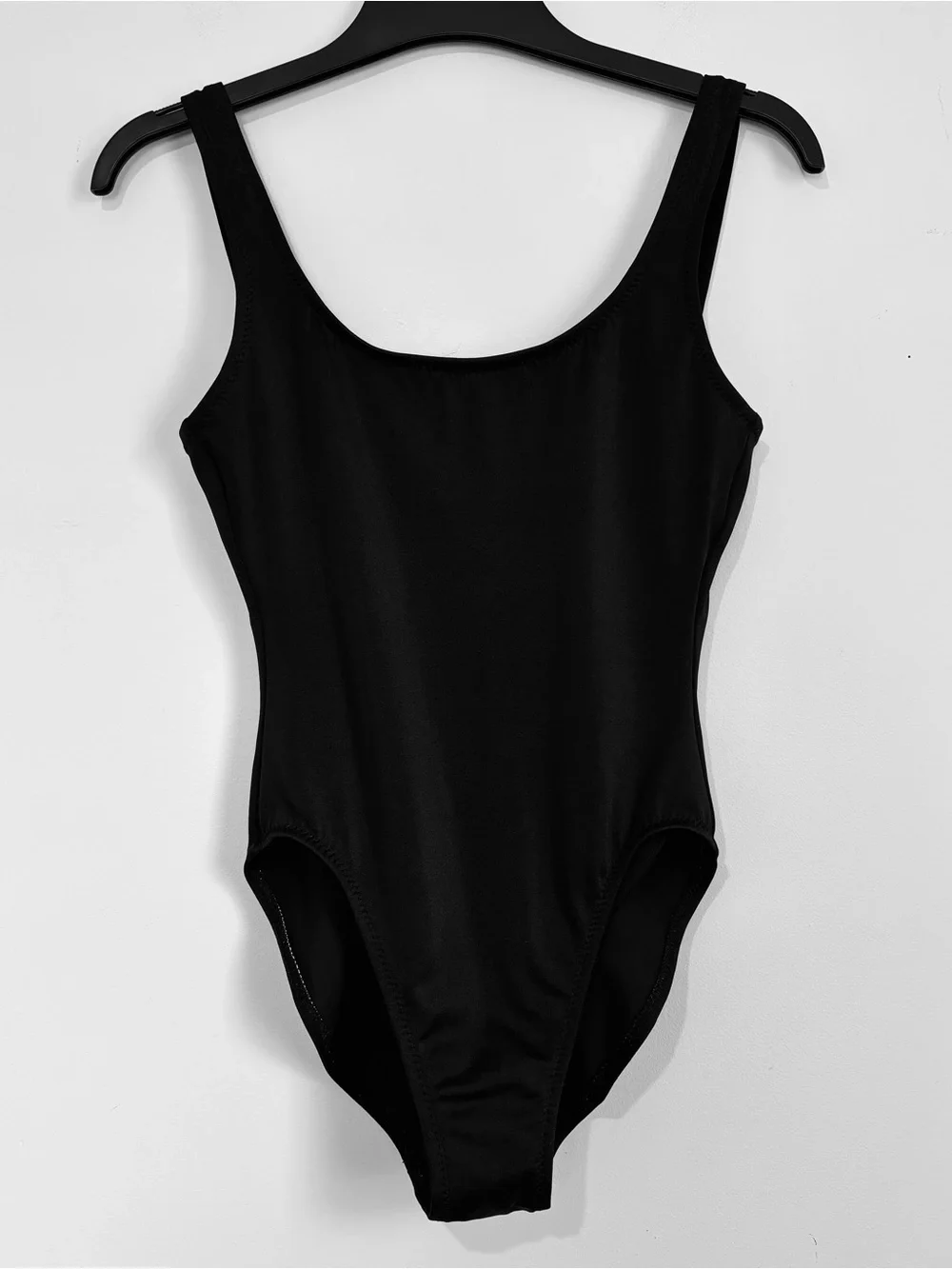 J. Crew Vintage made in USA black scoop neck low back sleeveless tank bodysuit 6