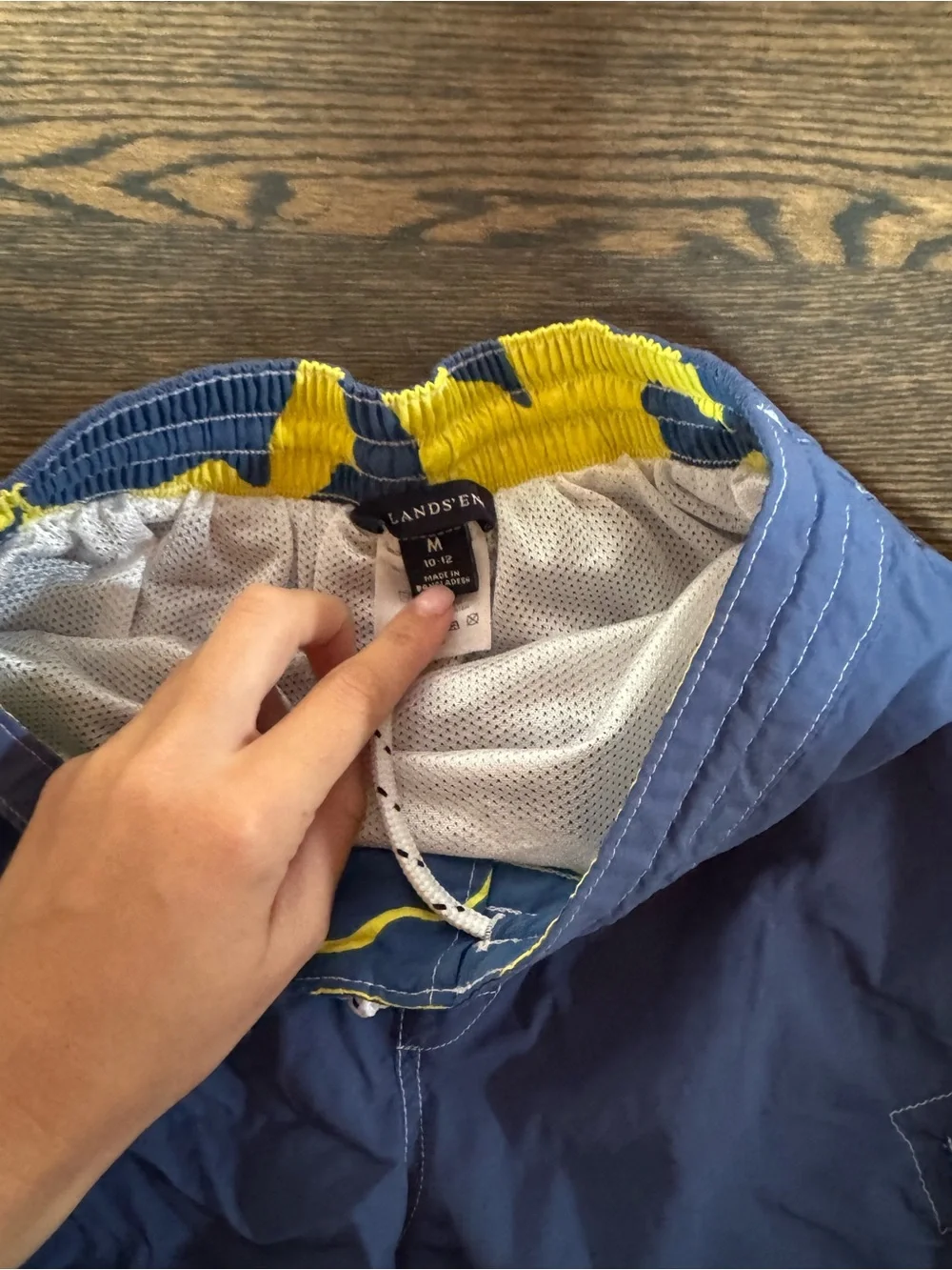 Lands End elastic drawstring