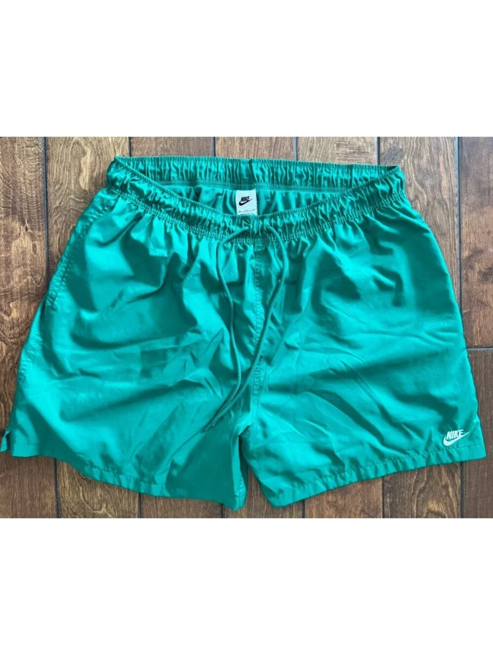 Nike Men’s Emerald Green Swim Shorts XXL Mesh Lined Drawstring Pockets