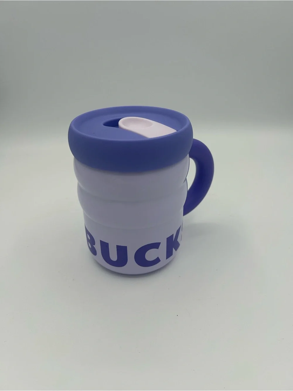 Starbucks Lavender Purple Ripple Stainless Steel Travel Mug  Matcha 12 oz NEW
