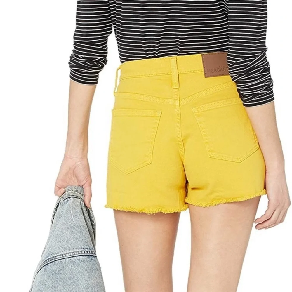 J. Crew Mercantile Gold Shorty Shorts size 24