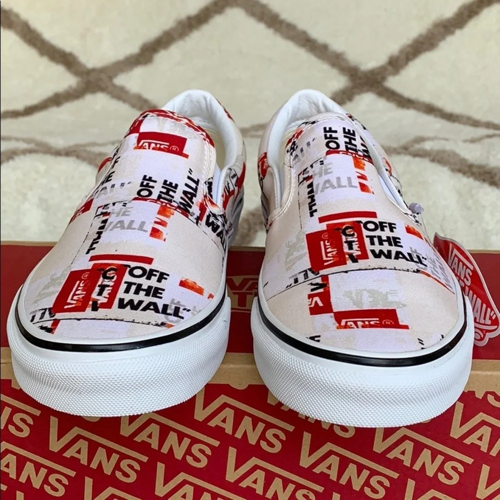 •VANS CLASSIC SLIP ON PACKING TAPE Blcdblctrwt WMNS•