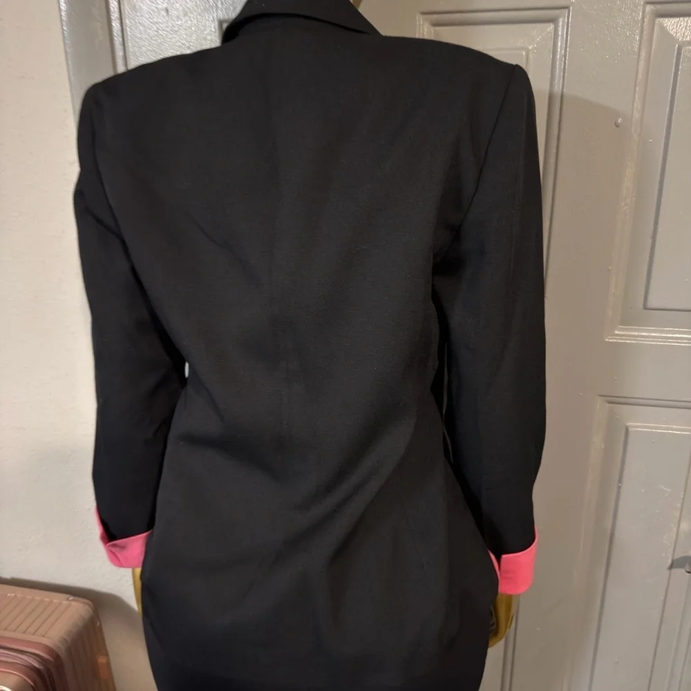 Black and Pink Women's Blazer