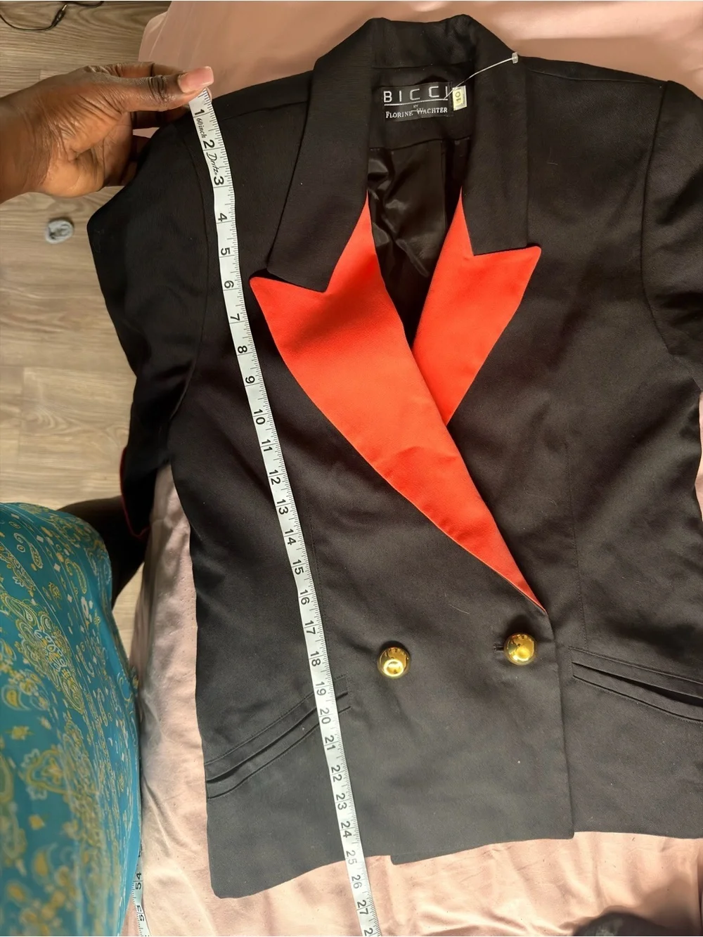 Black and Pink Women's Blazer