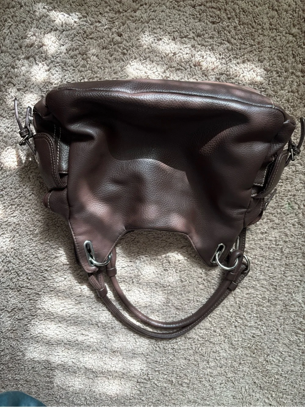 Sag Harbor Brown Double-Handle Shoulder Bag