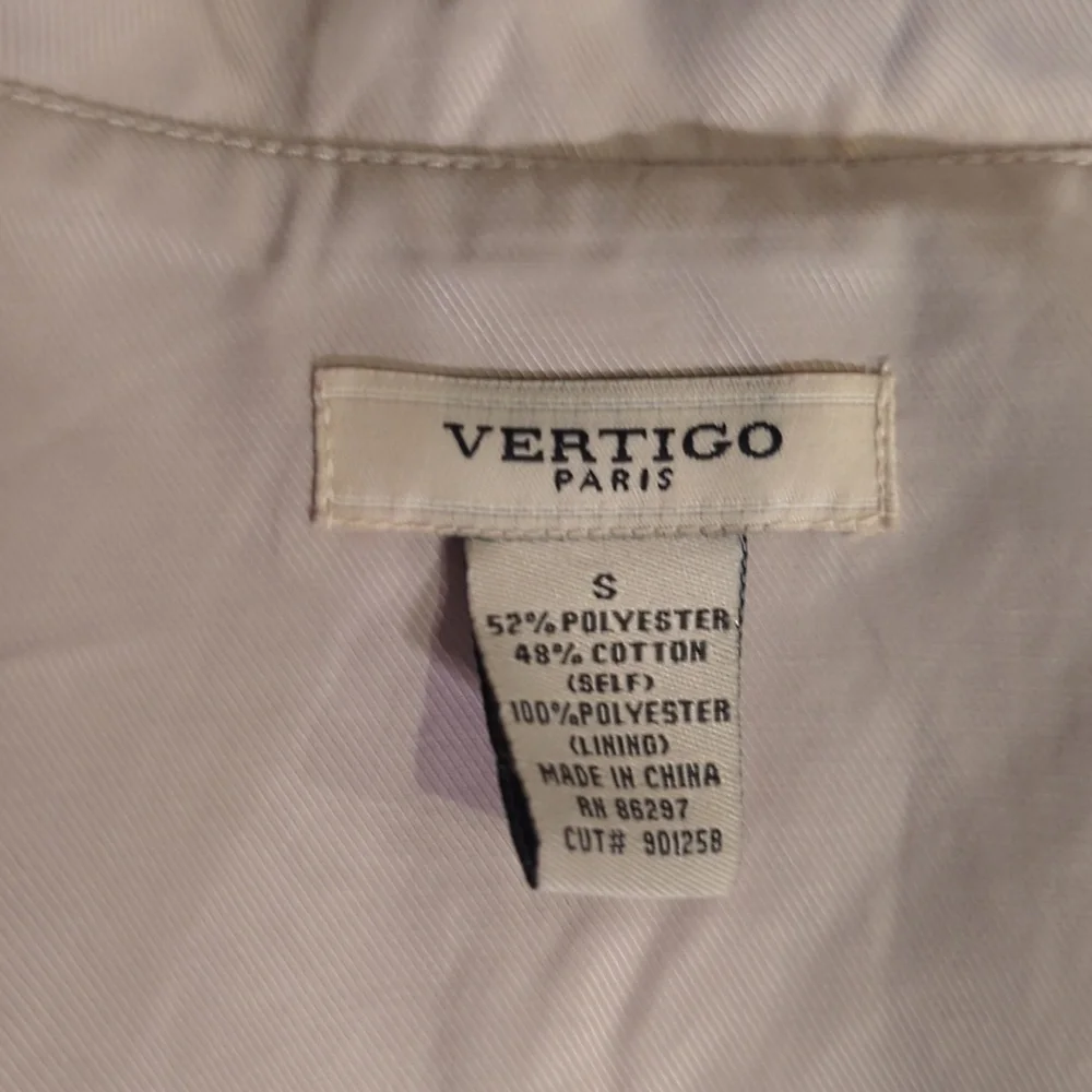 Trench Coat Cream Classic Designer Chic Bow Back Old Money Tailored Sz S
