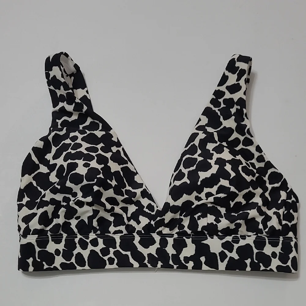 Time and Tru Black & White Spotted Bikini Top Size 1X (16W-18W)